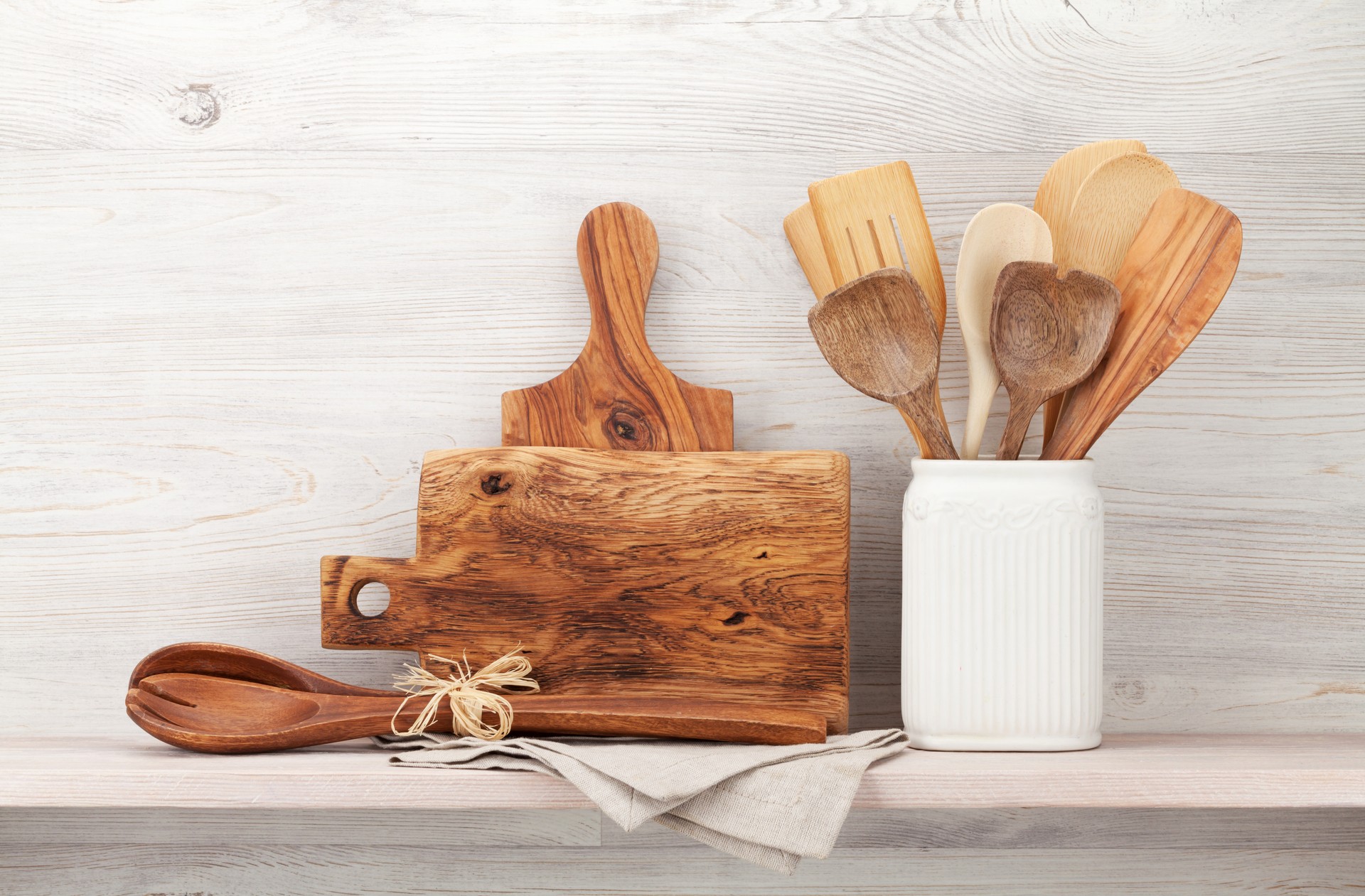 Set of various kitchen utensils